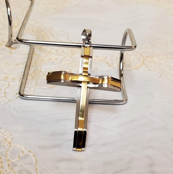 Stainless Steel Cross Pendant - Picture 2 of 9